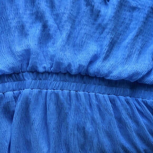 Cato Blue Tiered Long Sleeve Ruffle Cocktail Dress – Size Large - Picture 3 of 6